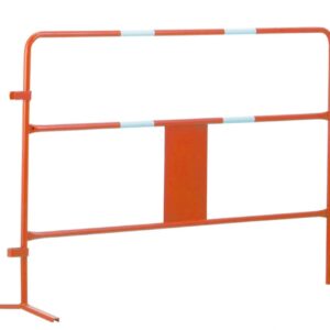 Barrière de chantier orange