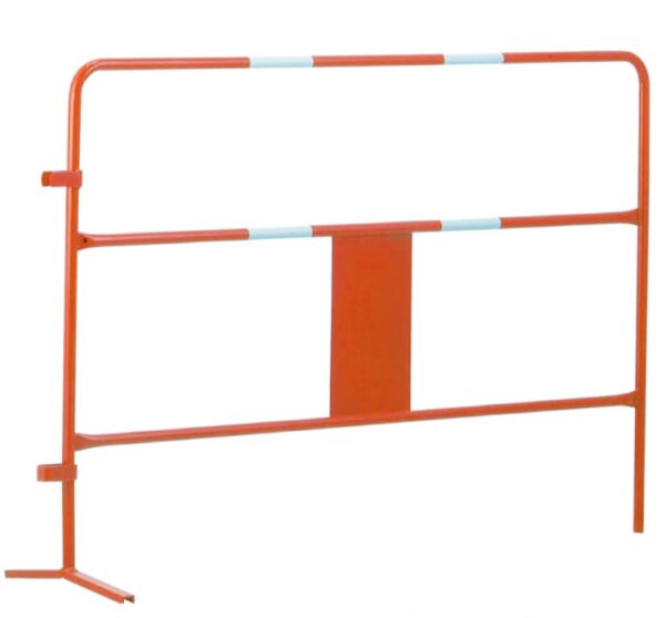 Barrière de chantier orange